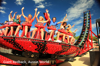 Ride the Giant redback at Aussie World