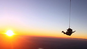 Sunset Skydive over Caloundra